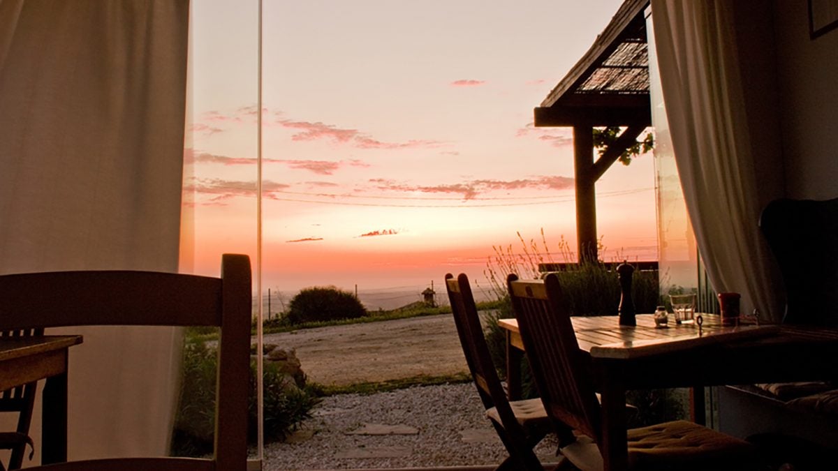 Desde el Restaurante Patria se pueden presencial las espectaculares puestas de sol.