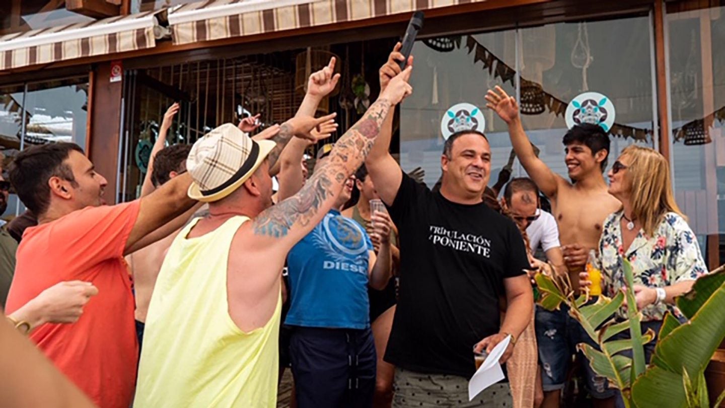 Ángel León, el chef del mar de Aponiente, no faltó a la cita en NAHU Beach.