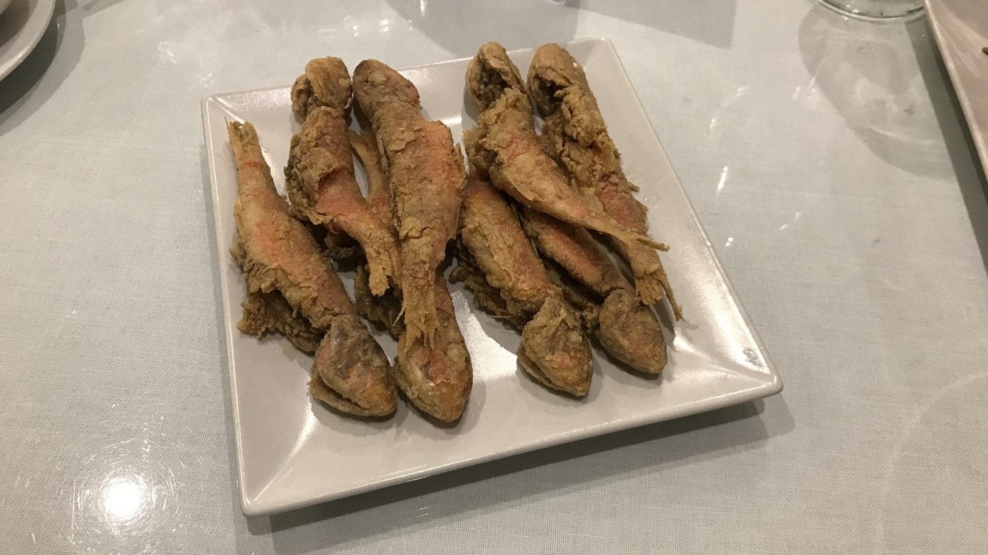 Salmonetes fritos.