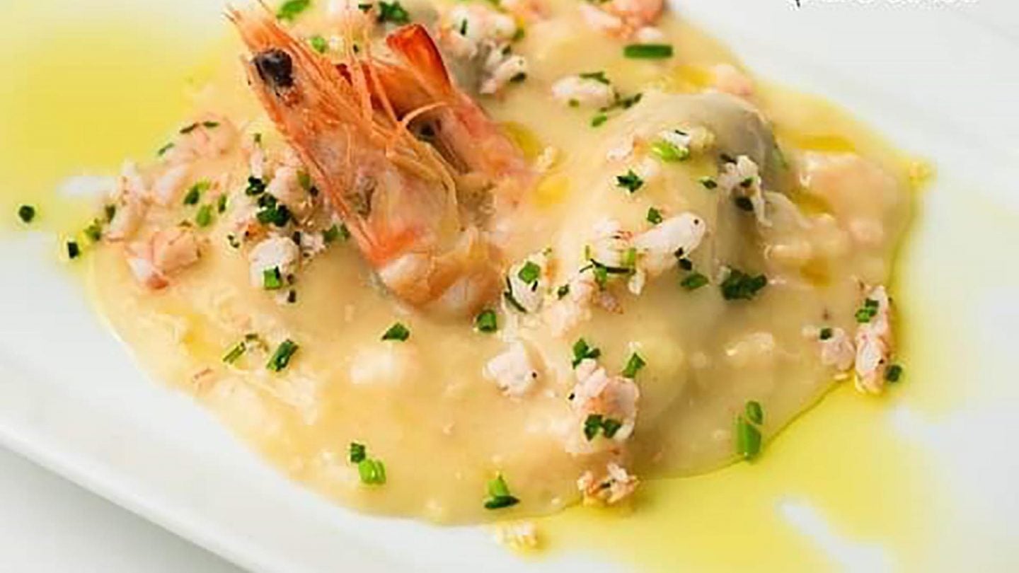 Turbante de Corvina con Langostino a la Manzanilla de Taberna Cabildo.