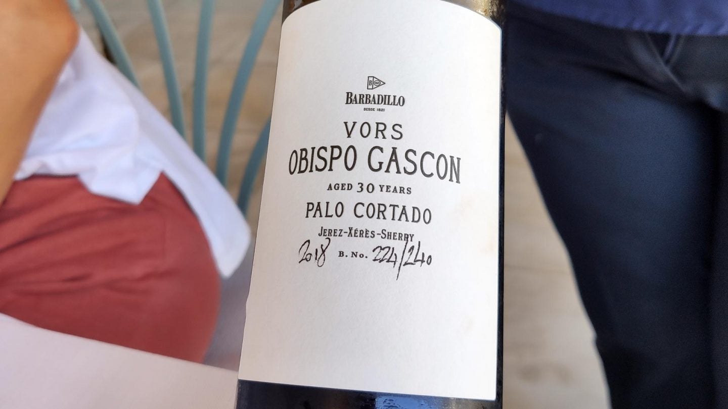 Palo Cortado Obispo Gascon.