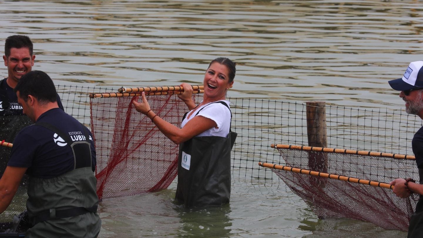 Sara Baras cambió el tablao por el agua en los esteros de Lubimar.