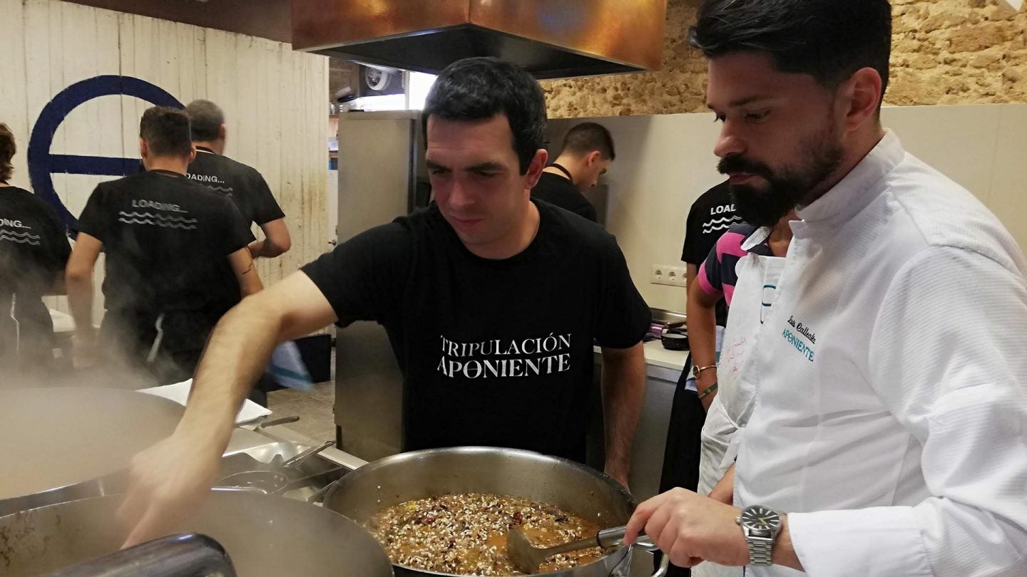 Luis en la cocina de Aponiente.