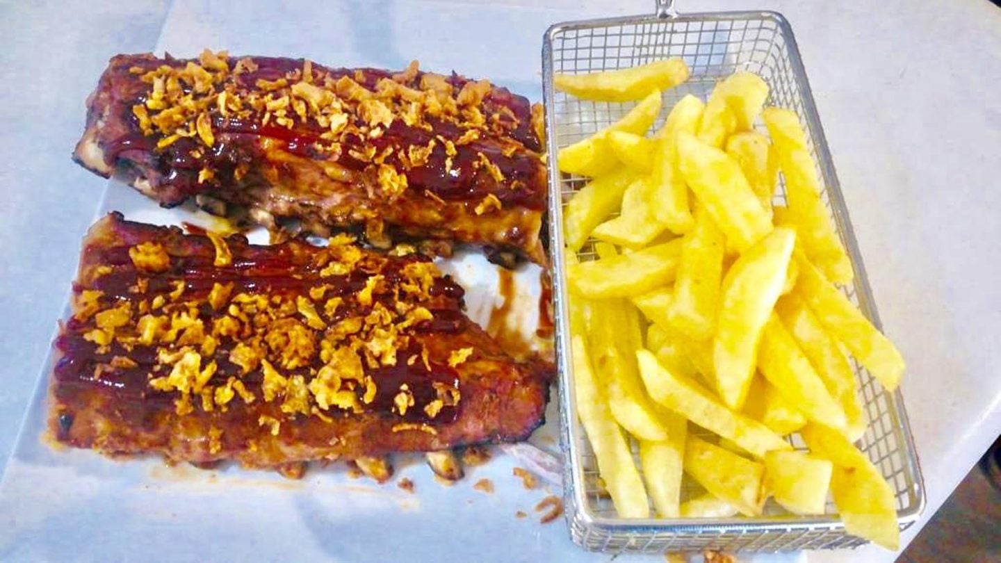 Costillas a la barbacoa sin gluten.