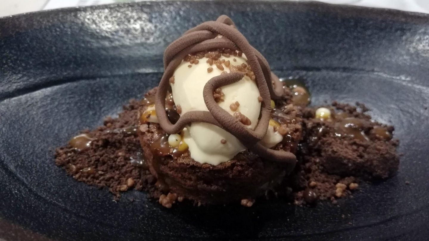 Brownie de chocolate.