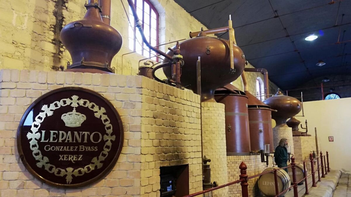 La destilación del brandy Lepanto de González Byass ya ha comenzado este año.