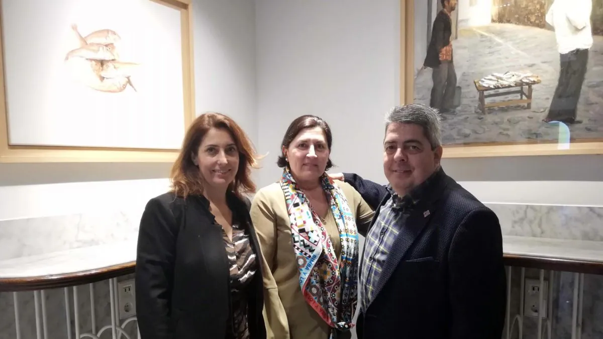 Mayte Córdoba, en el centro, junto a Marian Jaular y Luis Miguel Rodríguez.
