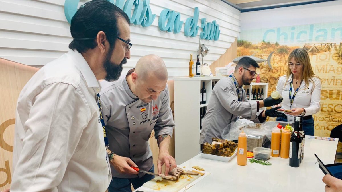 El Restaurante Popeye de Chiclana ha sido uno de los que han protagonizado la cocina en directo.