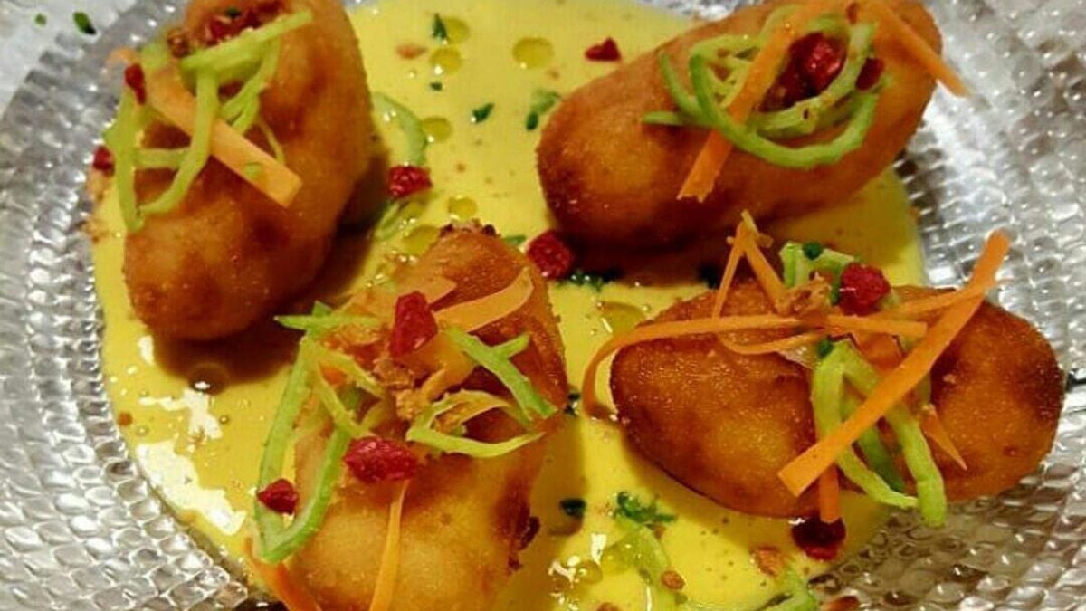 Croquetas de corvina en ceviche y verduritas encurtidas. | Foto: Cedida.