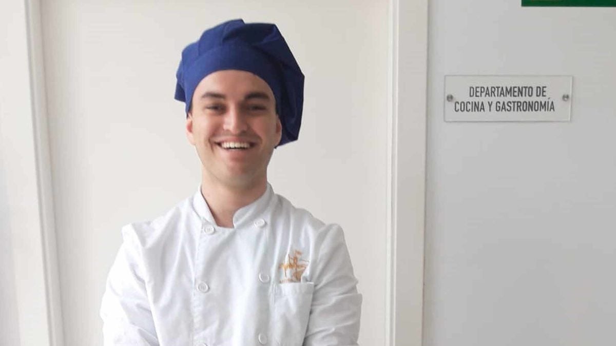 El joven estudiante de cocina de Algodonales, Fran Carrillo.