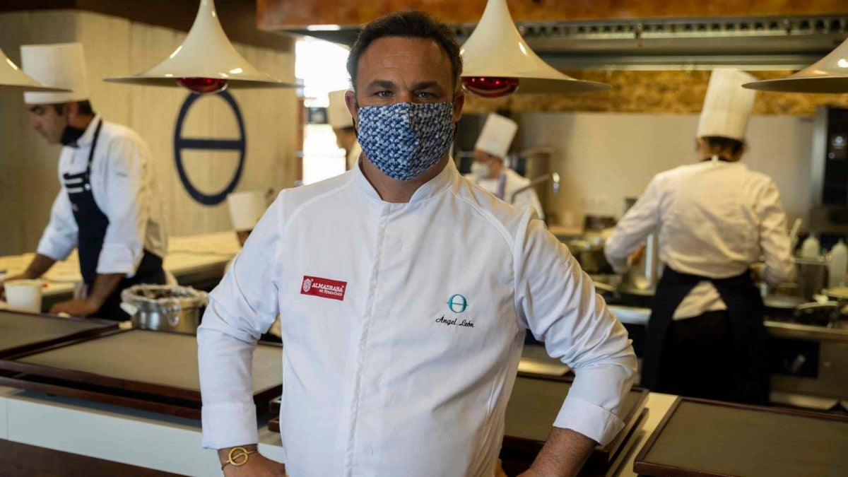 Ángel León, en su restaurante Aponiente.