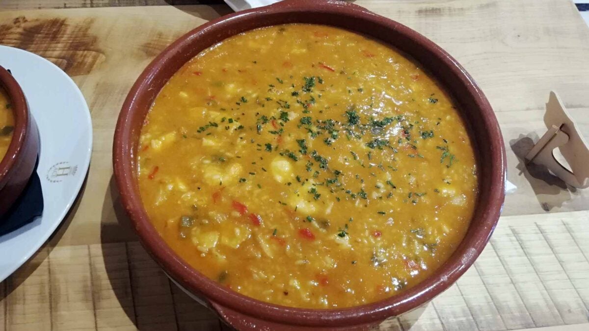 El arroz caldoso marinero.