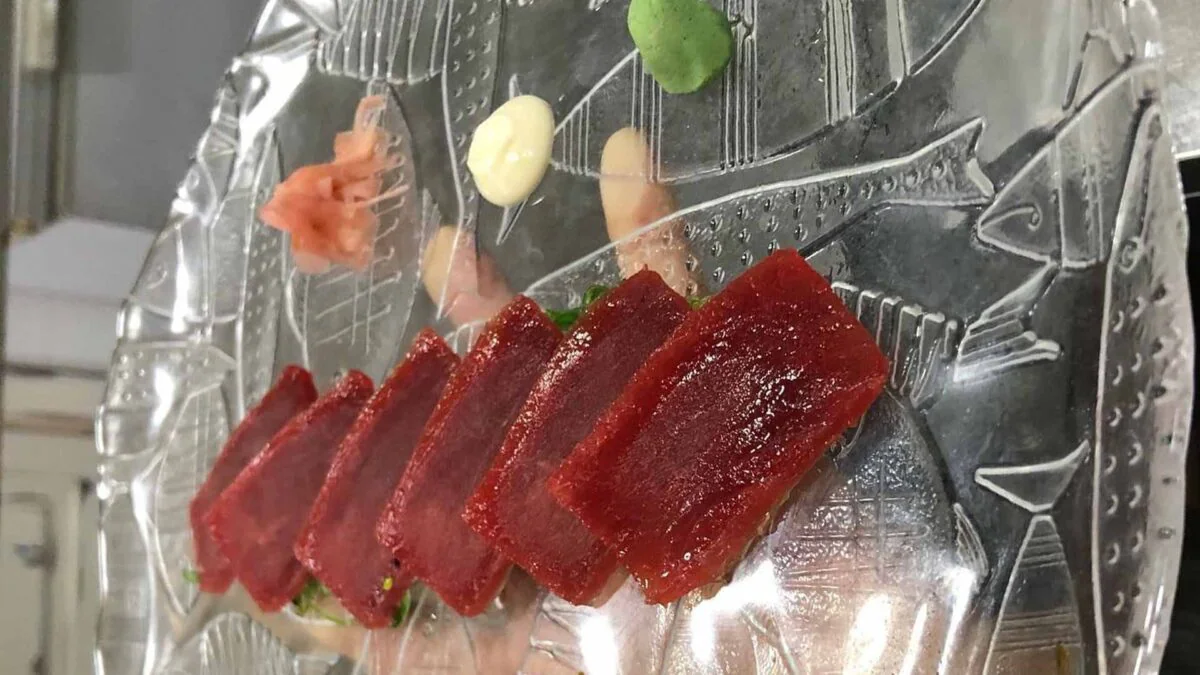 El sashimi de La Casa del Farero.