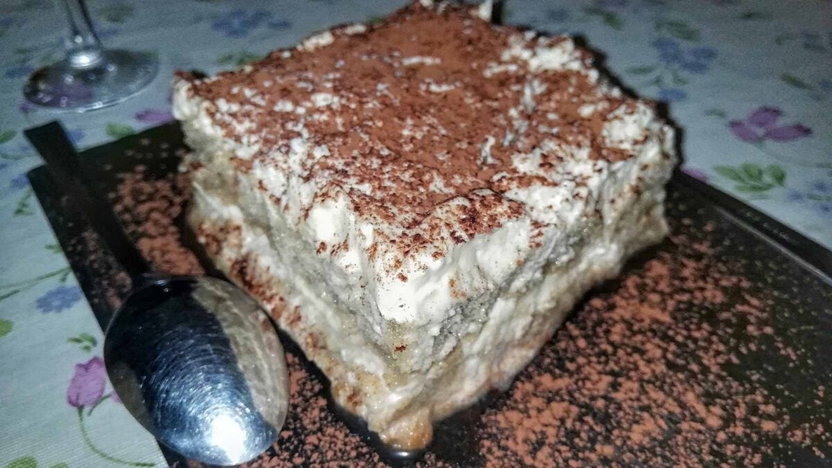 El tiramisú de La Azotea de Sofía.