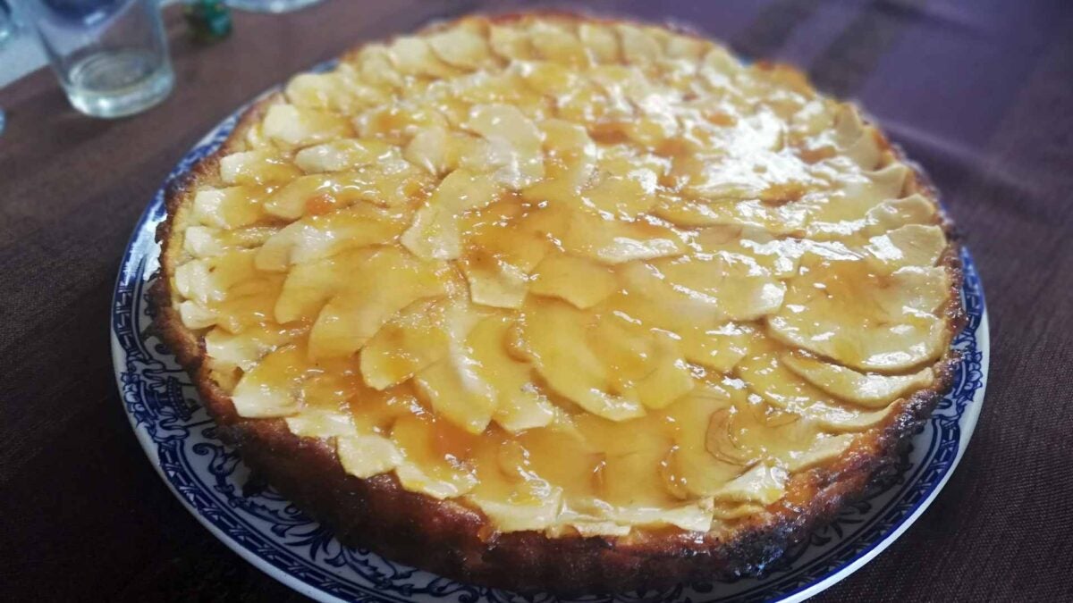 Tarta de manzana.