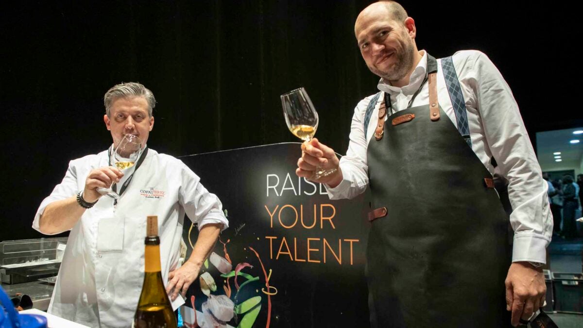 Los representantes del restaurante Paul de Pierre, vencedores de la Copa Jerez.