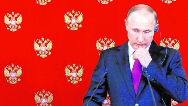 Vladímir Putin, durante una conferencia de prensa hoy en el Kremlin
