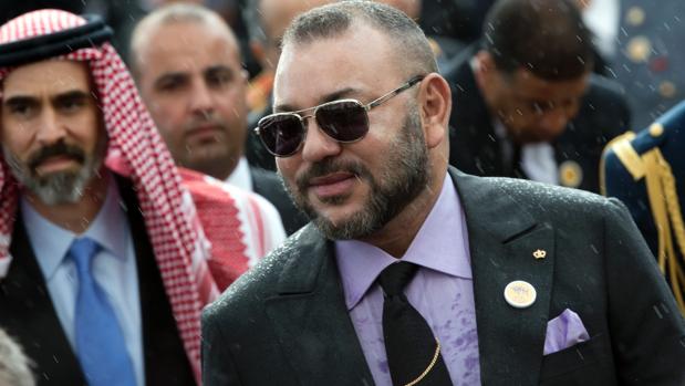 Mohamed VI, en una imagen de marzo de 2017 durante la inauguración de una exposición en Rabat