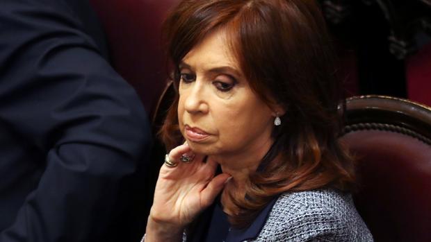 Cristina Fernández, en una sesión del Senado el pasado agosto