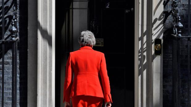 May, tras anunciar su dimisión, el pasado 24 de mayo