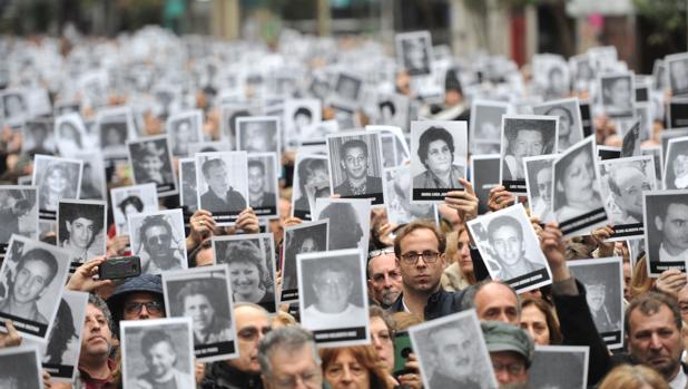 Acto conmmemorativo por los 25 años del atentado contra la mutua judía AMIA de Buenos Aires