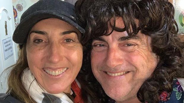 Paz Padilla, junto al 'Selu', el pasado fin de semana.