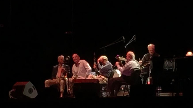 Woody Allen, junto a su banda en Madrid.