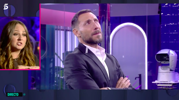 Antono David Flores, emocionado al ver a Rocío, su hija.