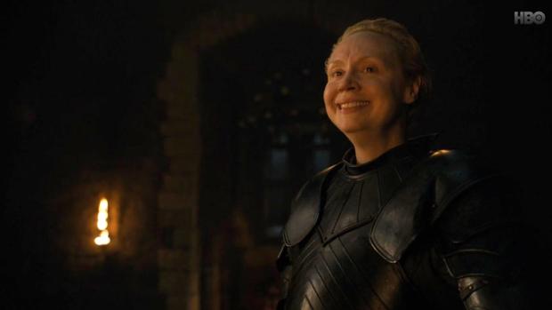 Brienne de Tarth (Gwendoline Christie), en el segundo capítulo de la octava temporada de «Juego de Tronos»