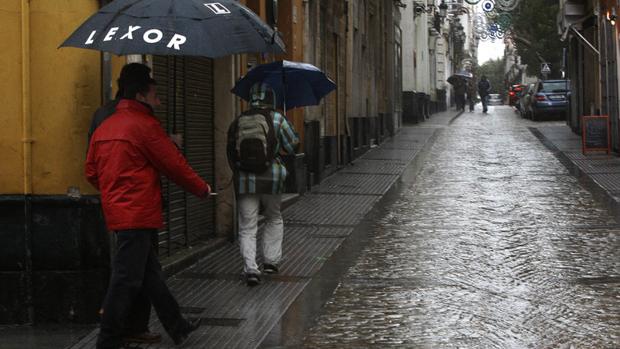 Días de lluvia en Cádiz
