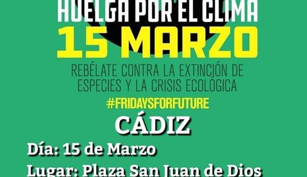 El cartel anunciador de la movilización en defensa del planeta.