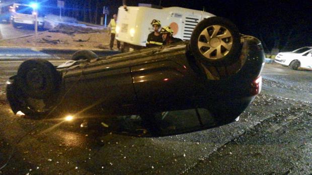 Imagen del vehículo accidentado.