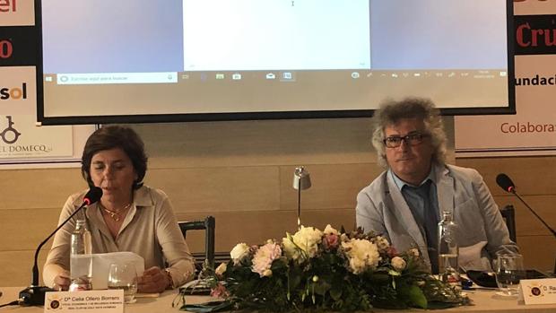 Raad Salam Naaman con Celia Ollero