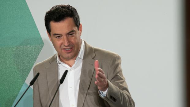 El presidente andaluz, Juanma Moreno