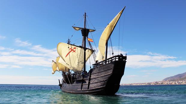 Imagen de la réplica de la nao Victoria.