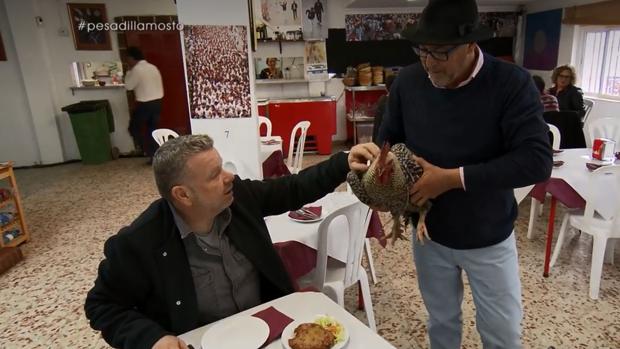 Alberto Chicote, en la venta Mosto Tejero de Jerez de la Frontera.