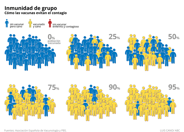 Así actúa la inmunidad de grupo