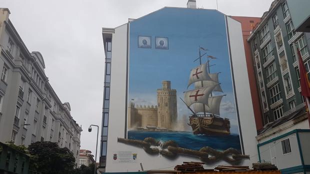 Mural de Santander, resultado de la iniciativa de Antonio Jiménez-Orta y Javier Pérez-Falces Gutiérrez