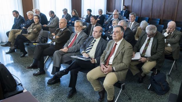 Una de las sesiones del juicio de los ERE