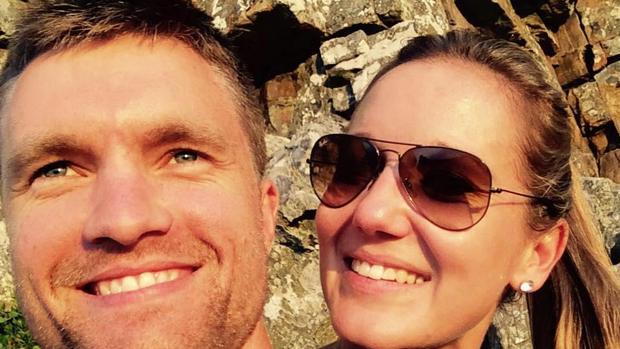Jolandi Le Roux y su marido