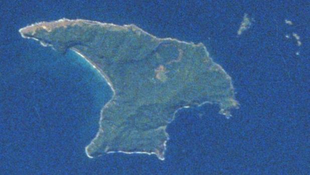Isla Raoul, la mayor de las islas Kermadec, en el océano Pacífico Sur