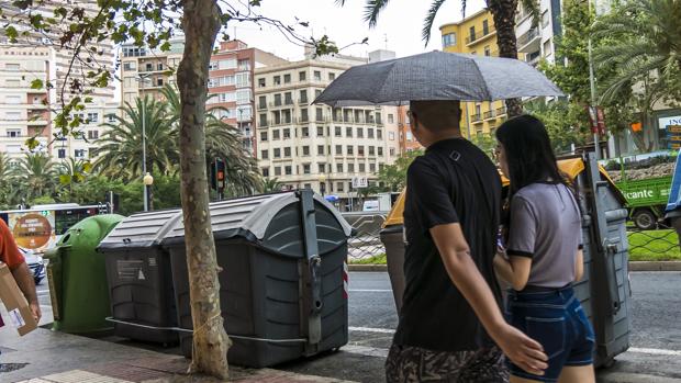 Lluvia en Alicante, el pasado 6 de julio