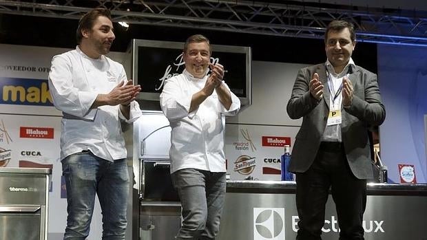 Los hermanos Roca asisten a la ponencia de Joan Roca «Nuestro universo intangible» en la segunda jornada de Madrid Fusión